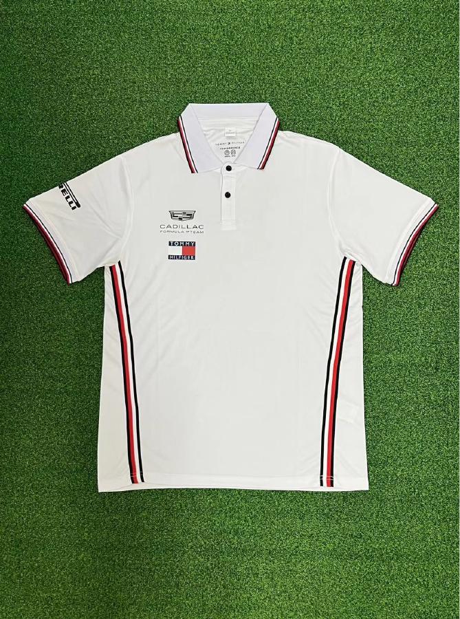 Cadillac Formula 1 White Team Polo Back