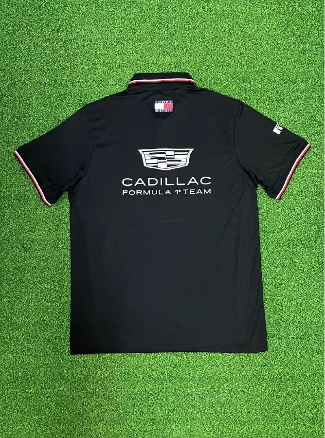 Cadillac Formula 1 Black Team Polo Front