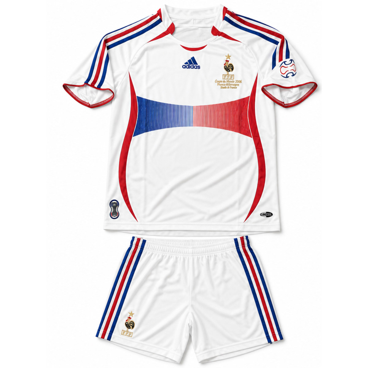 France Away Retro Jersey Front